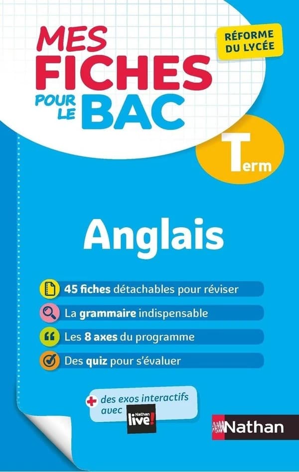 MES FICHES ABC DU BAC Tome 18 : anglais ; terminale (édition 2020)