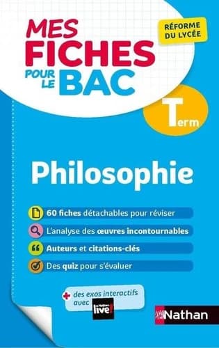 MES FICHES ABC DU BAC t.12 : philosophie : terminale (édition 2020)