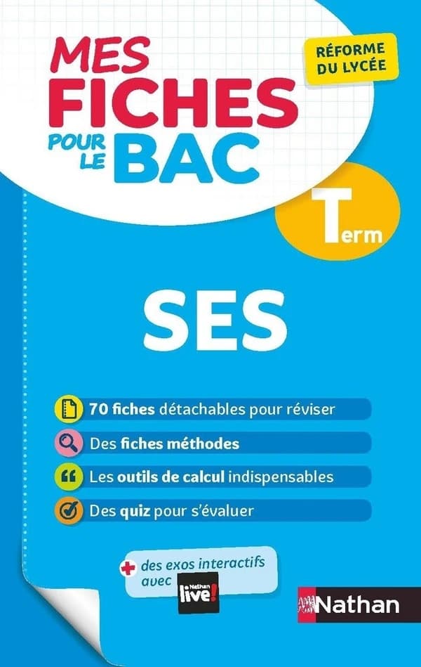 Mes fiches pour le bac Tome 13 : sciences économiques et sociales ; terminale (édition 2020)