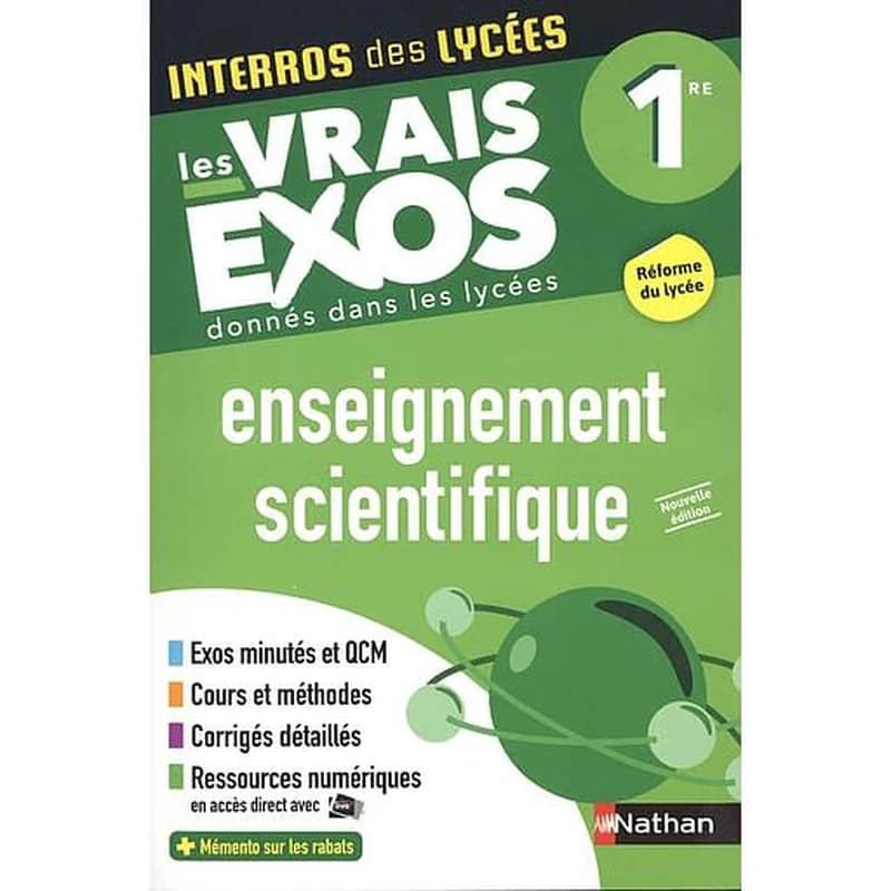 Interros des lycées Tome 25 : enseignement scientifique ; 1re (édition 2021)
