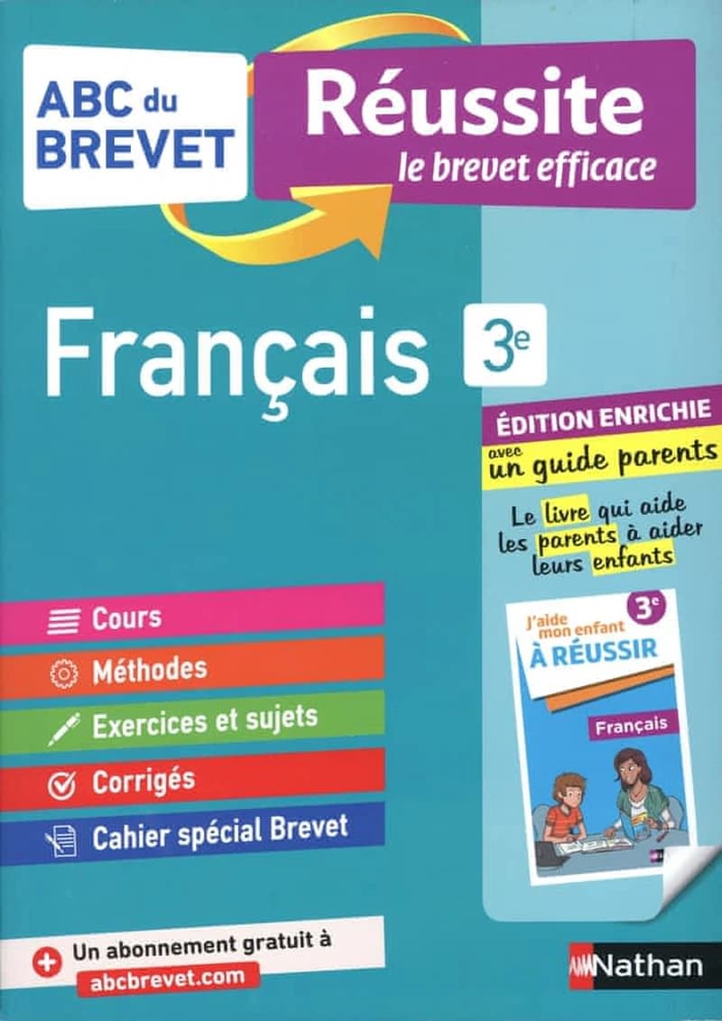 ABC du brevet réussite Tome 137 : français ; 3e ; réussite famille (édition 2021)