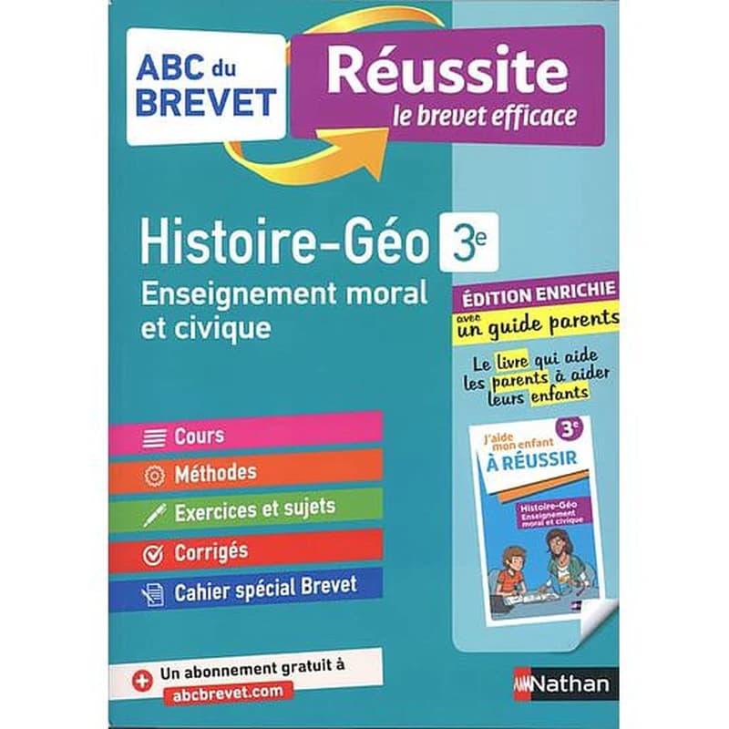 ABC du brevet réussite Tome 138 : histoire-géographie; 3e ; réussite famille (édition 2021)