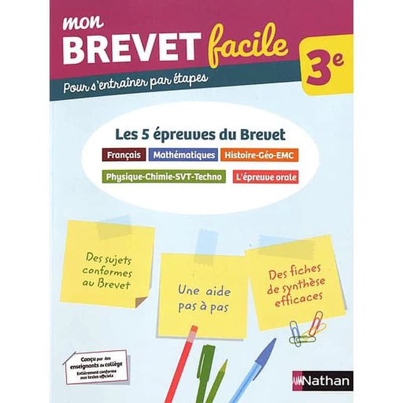 Mon brevet facile ; toutes les matières ; 3e (édition 2021)
