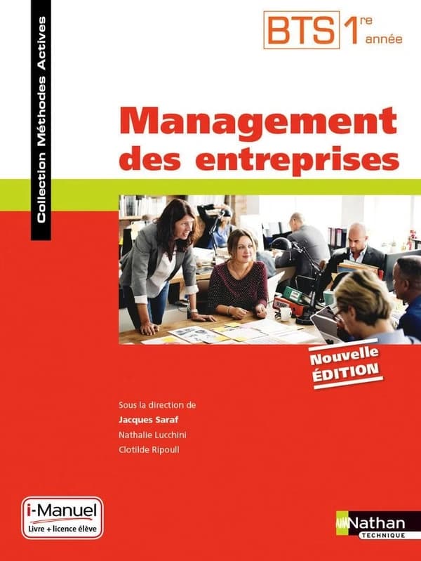 Management des entreprises ; BTS ; 1ère année ; livre de l'élève + licence (édition 2016)
