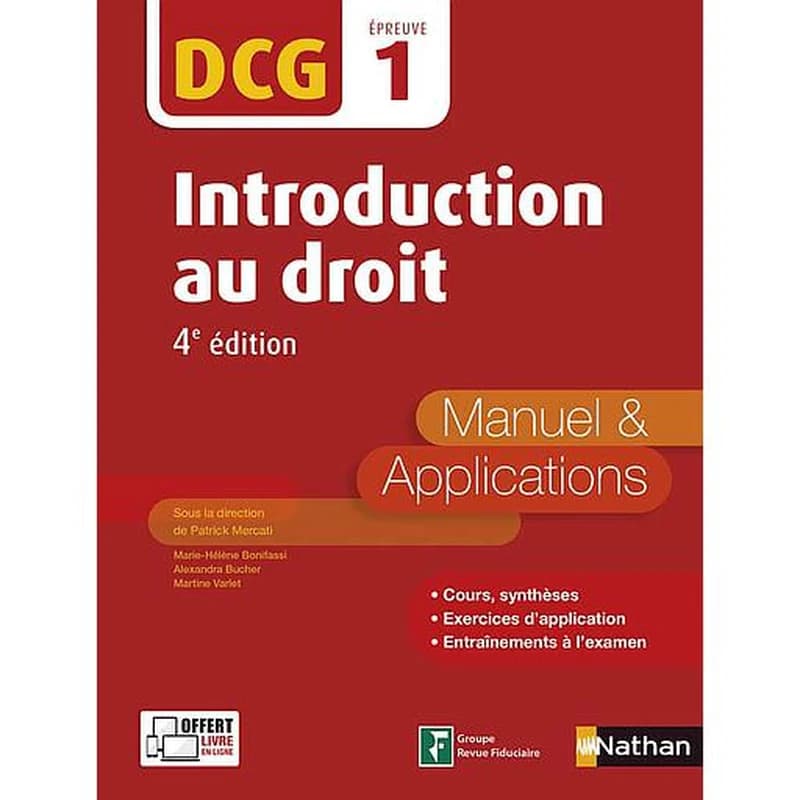 Introduction au droit DCG 1 - Manuel & Applications
