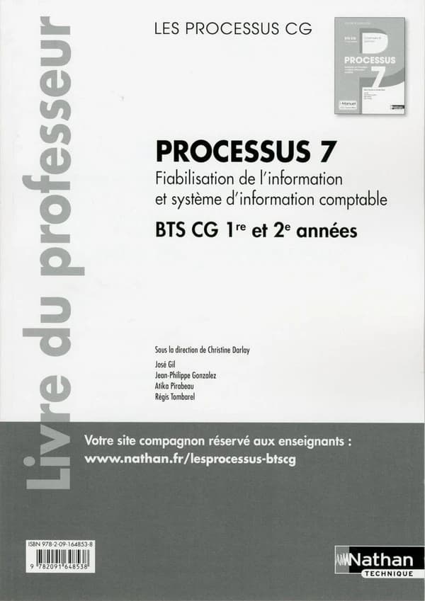 Processus 7 bts cg 1ere et 2eme annees (les processus cg) professeur 2017