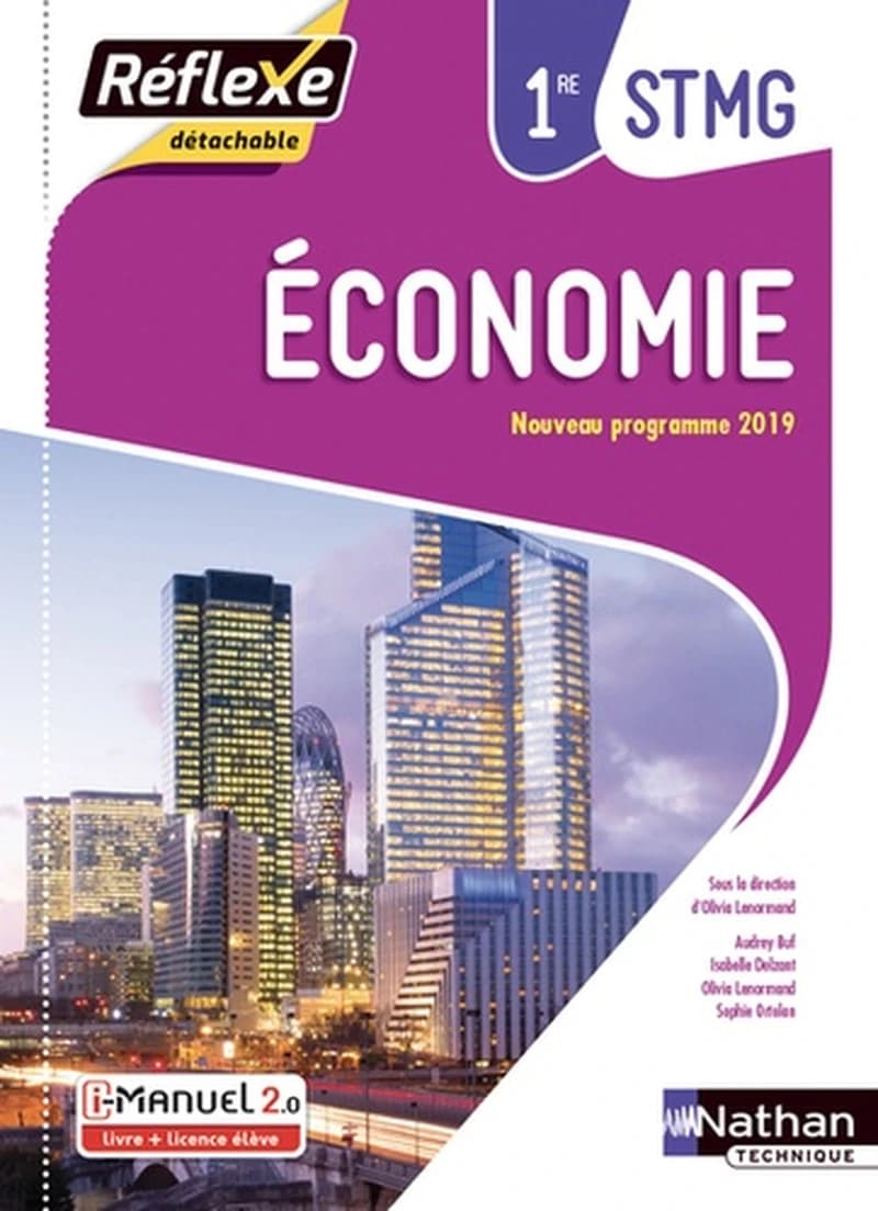 Economie - 1ère STMG Livre + licence élève 2019