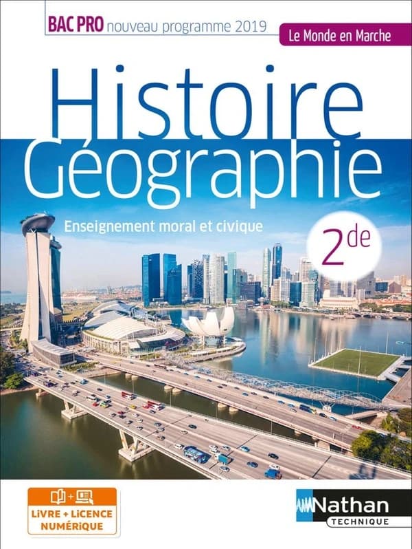 Histoire-géographie éducation morale et civique : 2de bac pro (édition 2019)