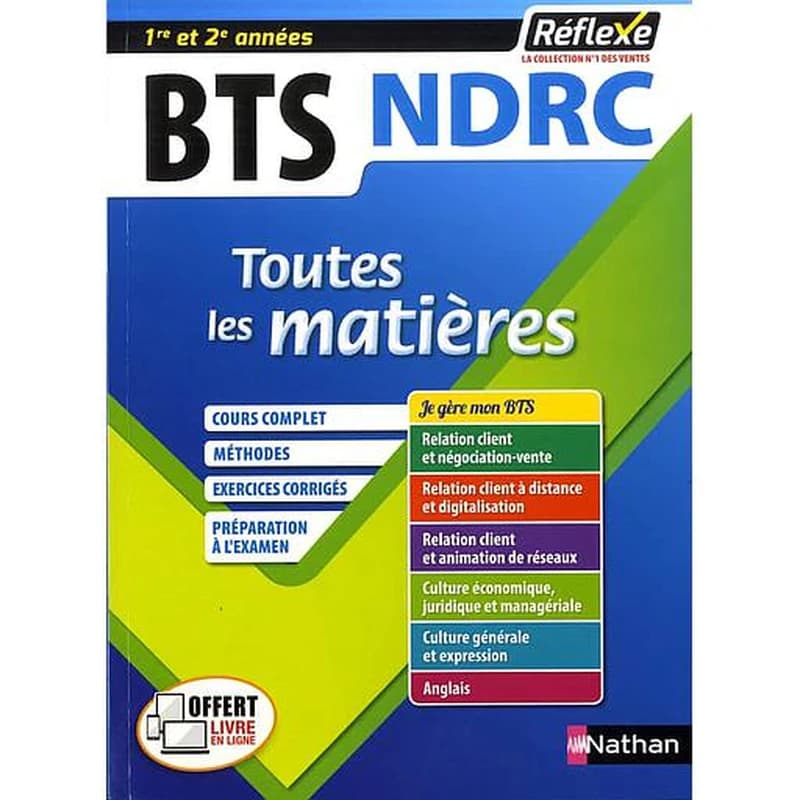 BTS NDRC 1re et 2e années - Toutes les matières