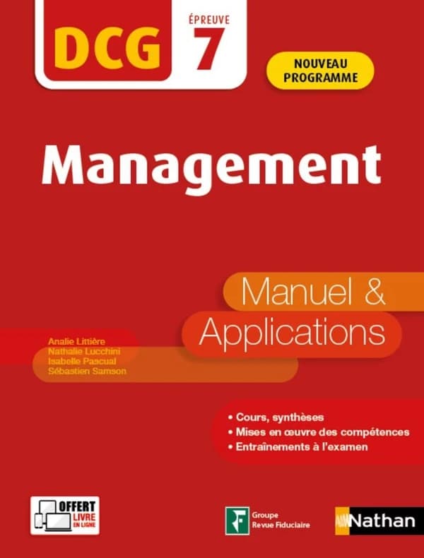 Management : manuel & applications ([Éd. conforme au] nouveau programme) Analie Littière,... Nathalie Lucchini,... Isabelle Pascual,... [et al.]