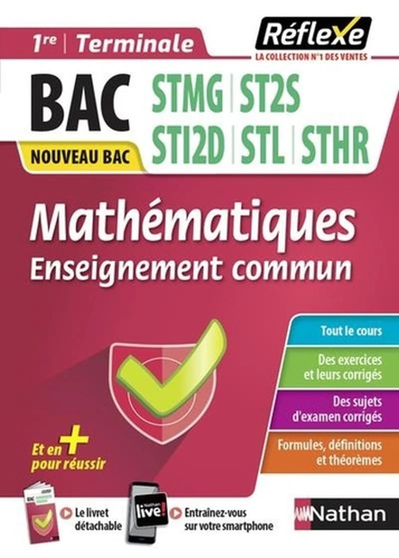 Réflexe Bac Tome 21 : mathématiques ; 1re