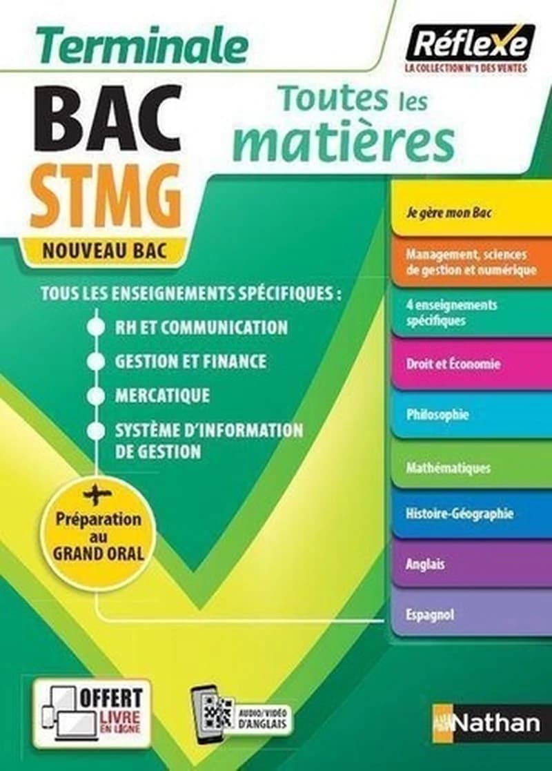 Réflexe Bac Tome 24 : toutes les matières ; terminale, bac STMG (édition 2021)