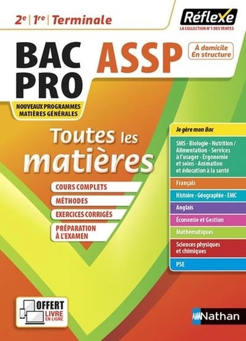 Toutes les matières Accompagnement, Soins et Services à la Personne Bac Pro 2e, 1re, Tle