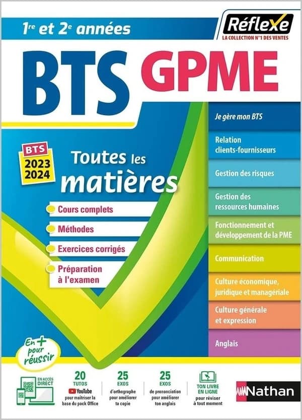 Réflexe BTS Tome 10 : toutes les matières ; gestion de la PME ; 1re et 2e années (édition 2023