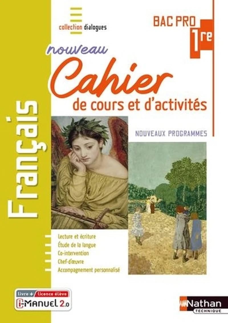 Français : 1re : bac pro : cahier de cours et d'activités : livre + licence élève (édition 2022)