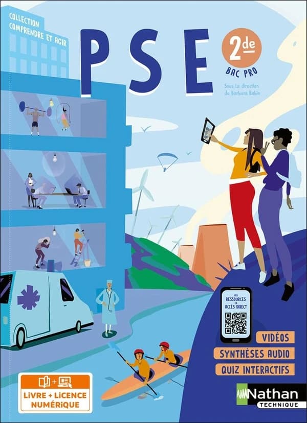 Prévention santé environnement : 2de : bac pro : livre + licence élève (édition 2022)