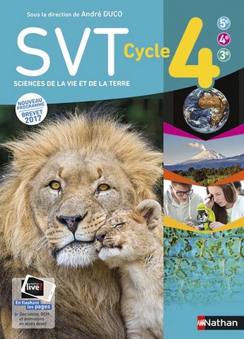 SVT, sciences de la vie et de la Terre : cycle 4 : 5e, 4e, 3e : nouveau programme, brevet 2017