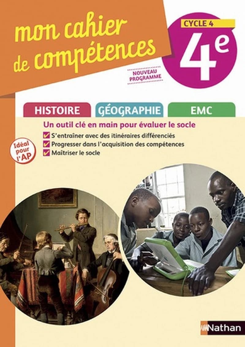 Mon cahier de compétences : histoire-géographie, éducation morale et civique ; 4e ; cahier d'activités (édition 2017)