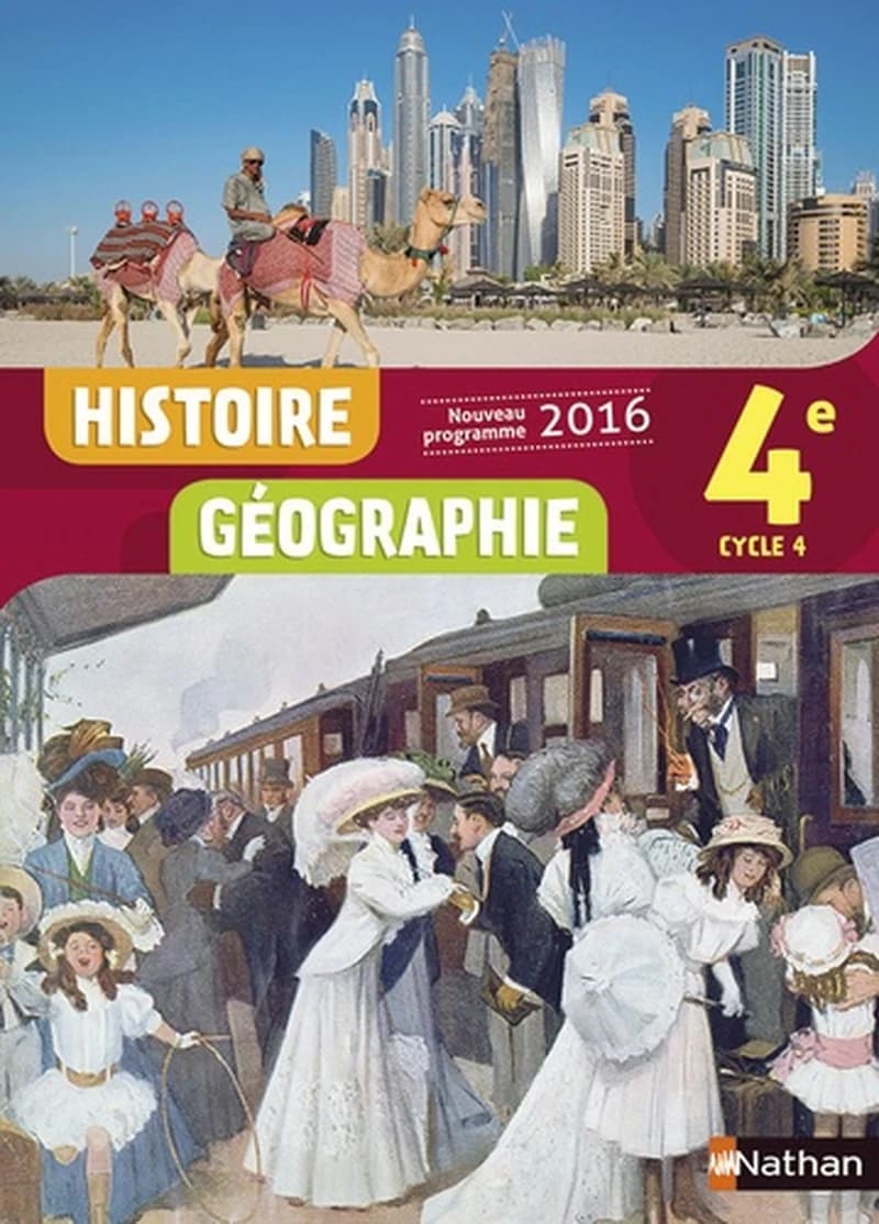 Histoire-géographie, 4e, cycle 4 : nouveau programme 2016