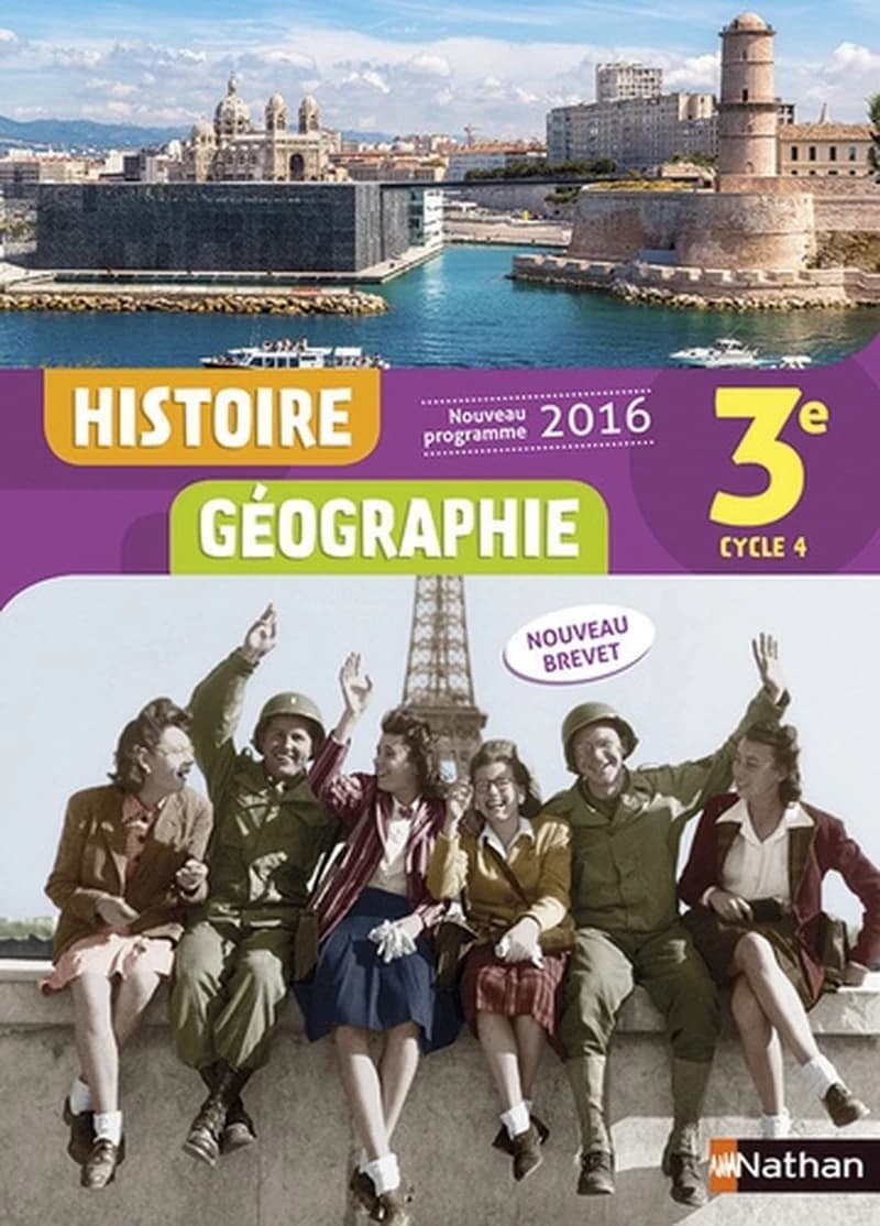 Histoire-géographie, 3e, cycle 4 : nouveau programme 2016