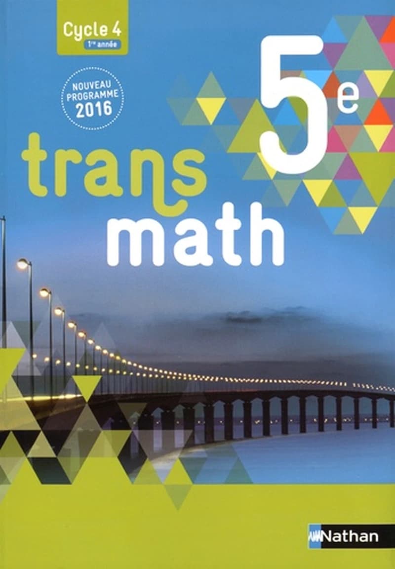 Transmath, 5e : nouveau programme 2016