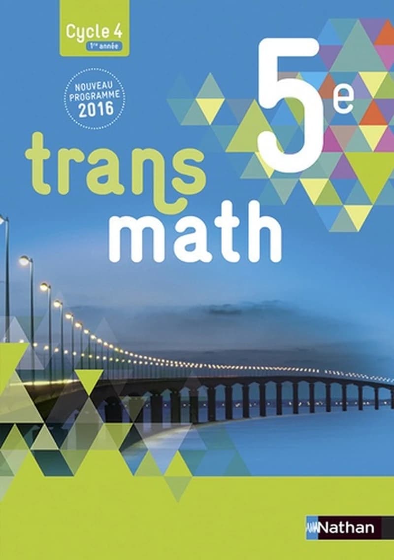 Transmath, 5e : nouveau programme 2016