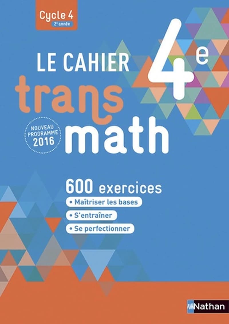 CAHIER TRANSMATH 4EME 2016