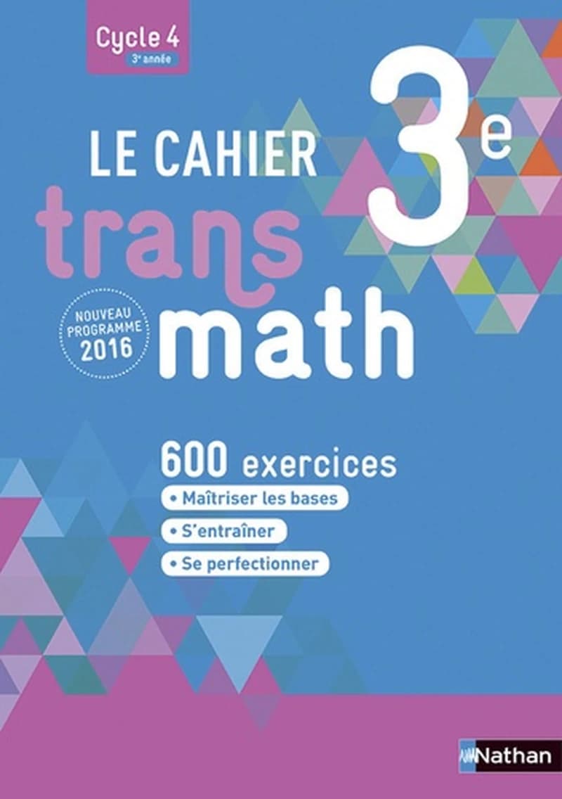 LE CAHIER TRANSMATH 3 2016