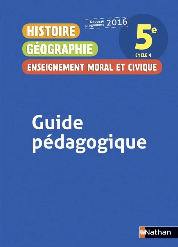Histoire Géographie Enseignement Moral et Civique 5è 2016
