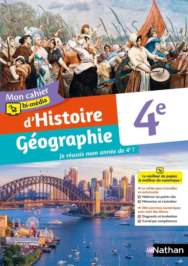 Histoire géographie : 4e : cahier de l'élève (édition 2022)
