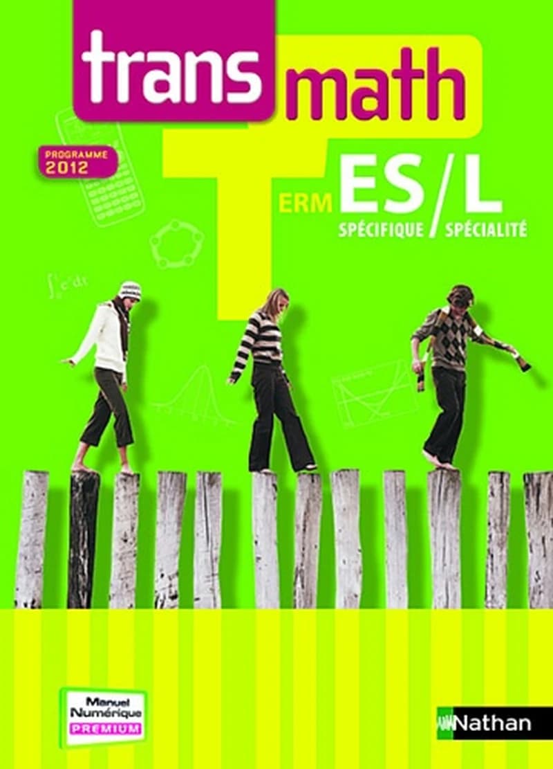 Transmath, Term ES spécifique-L spécialité : programme 2012