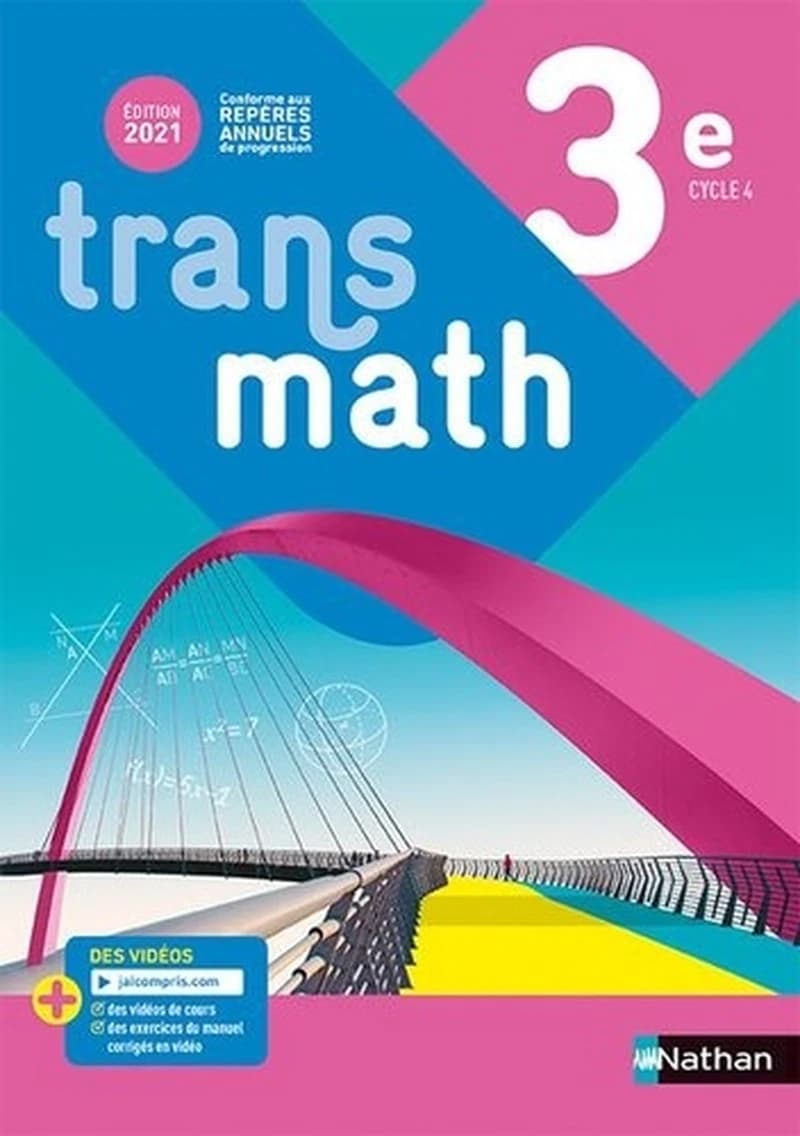 Transmath : 3e ; Manuel élève (édition 2021)