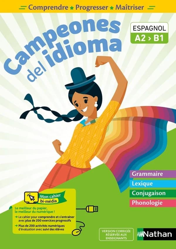 Cahier d'espagnol Campeones del idioma : A2