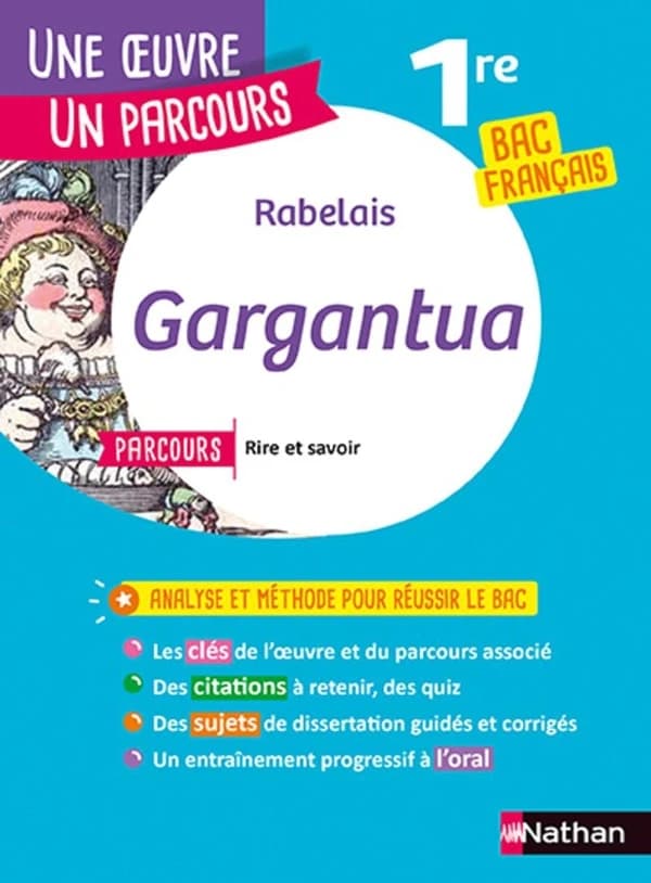 Rabelais, "Gargantua" : parcours, rire et savoir (1re générale), la bonne éductaion (1re technologique)