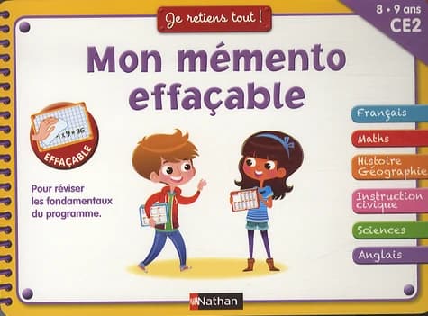 Mon mémento effaçable. CE2 8-9 ans