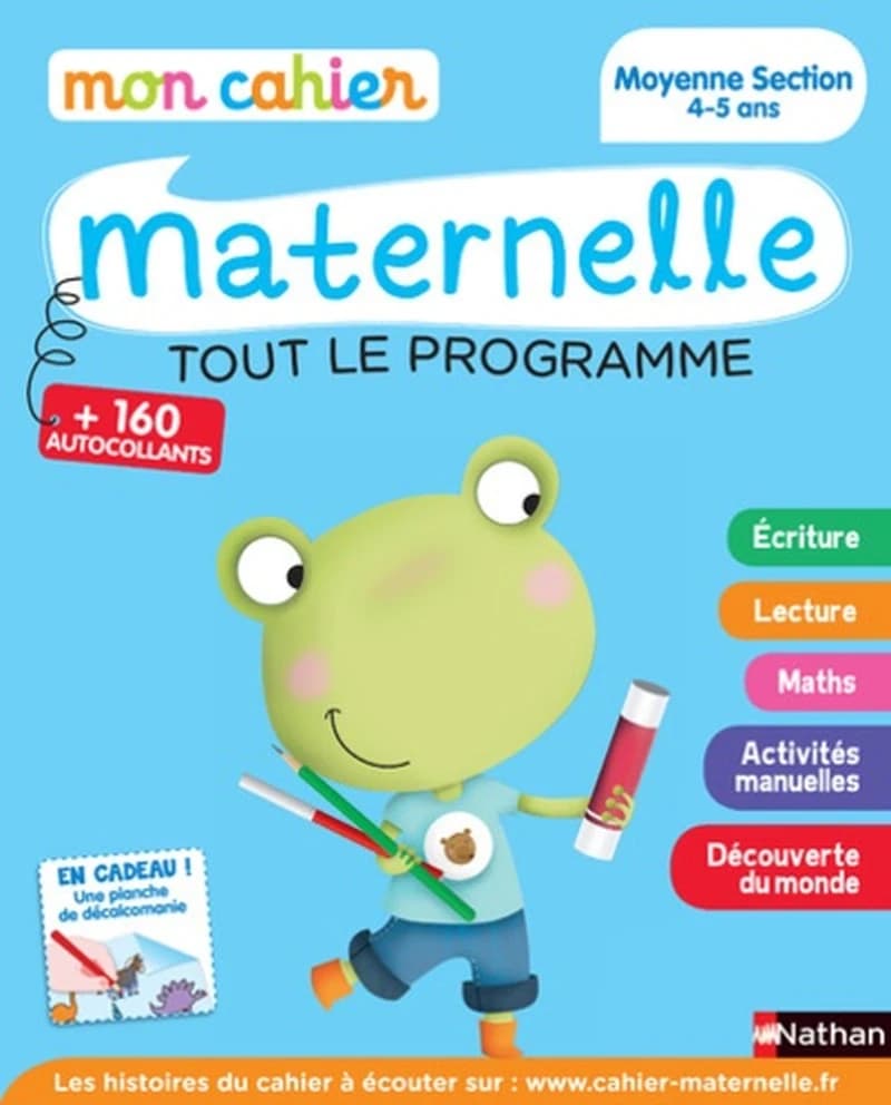 MON CAHIER D'ECOLE MATERNELLE : moyenne section ; 4