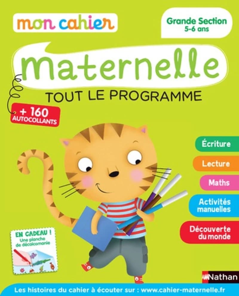 MON CAHIER D'ECOLE MATERNELLE : grande section ; 5