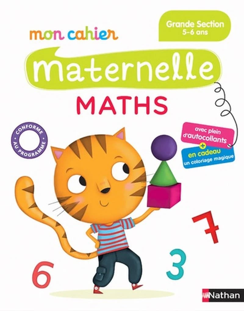 MON CAHIER MATERNELLE MATHS GRANDE SECTION