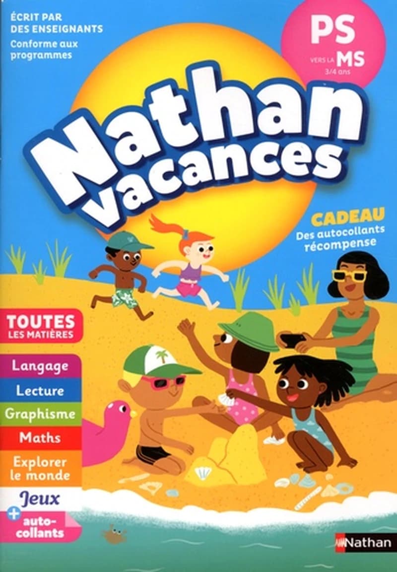 Nathan vacances : toutes les matières ; de la PS vers la MS ; 3