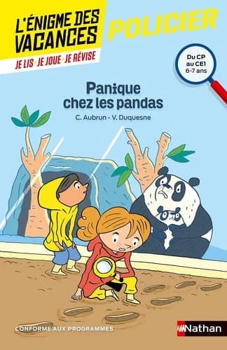 L'énigme des vacances t.48 ; panique chez les pandas ; du CP au CE1 ; 6
