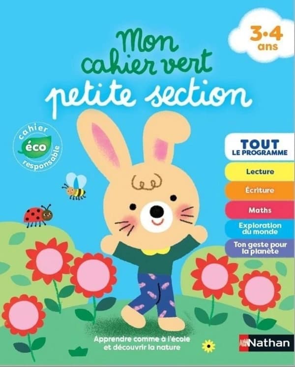 Mon cahier vert petite section : 3