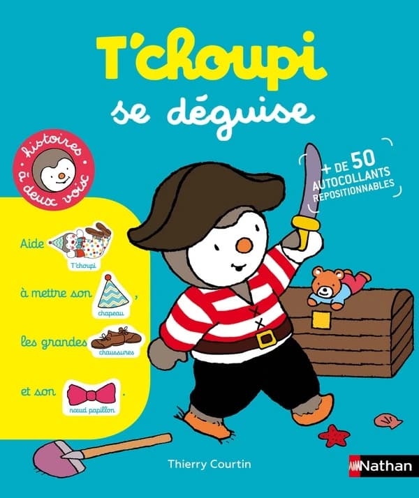 T'choupi se déguise : + de 50 autocollants repositionnables