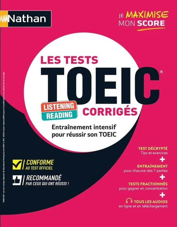 Les tests TOEIC corrigés : reading, listening : listening, reading