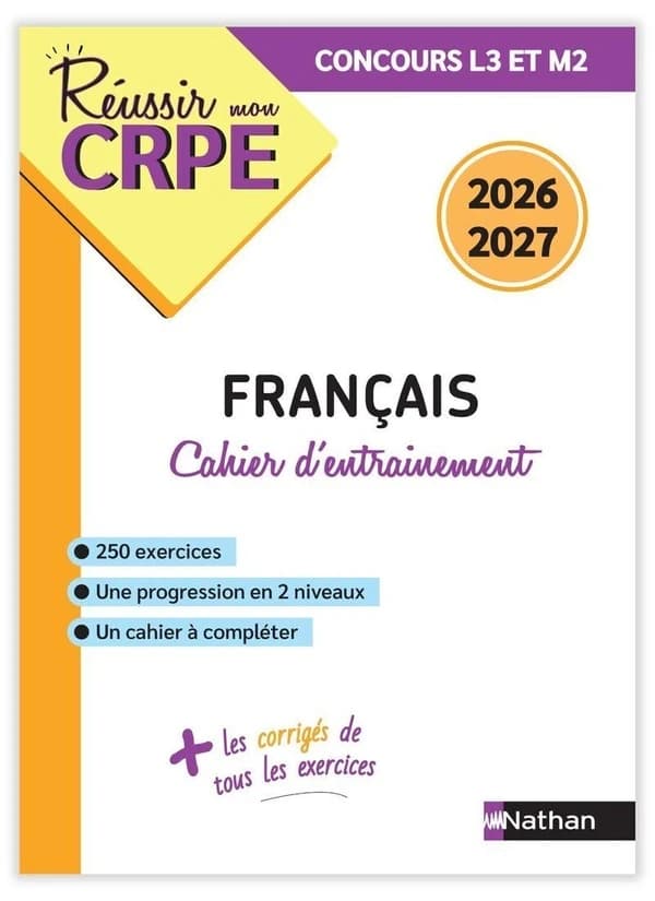 Français : cahier d'entrainement : 2026-2027