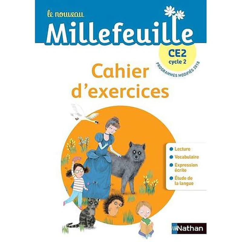 Le nouveau Millefeuille : français ; CE2 ; cahier d'exercices (édition 2023)