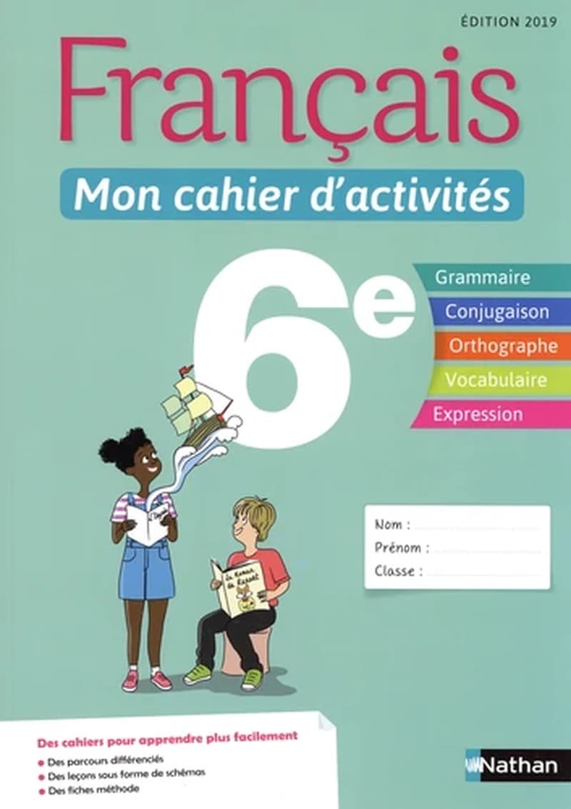 Français ; 6e ; Mon cahier d'activités (édition 2025)