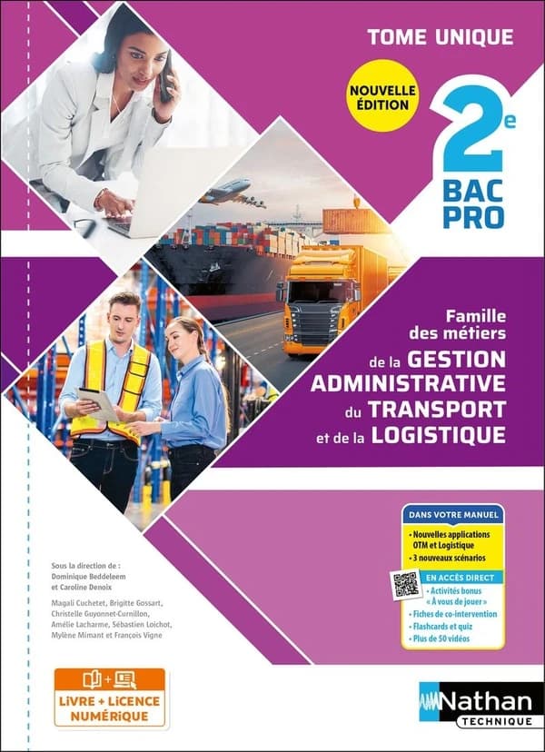 Métiers de la gestion administrative du transport de la logistique 2de Bac Pro AGOrA-OTM-Logistique