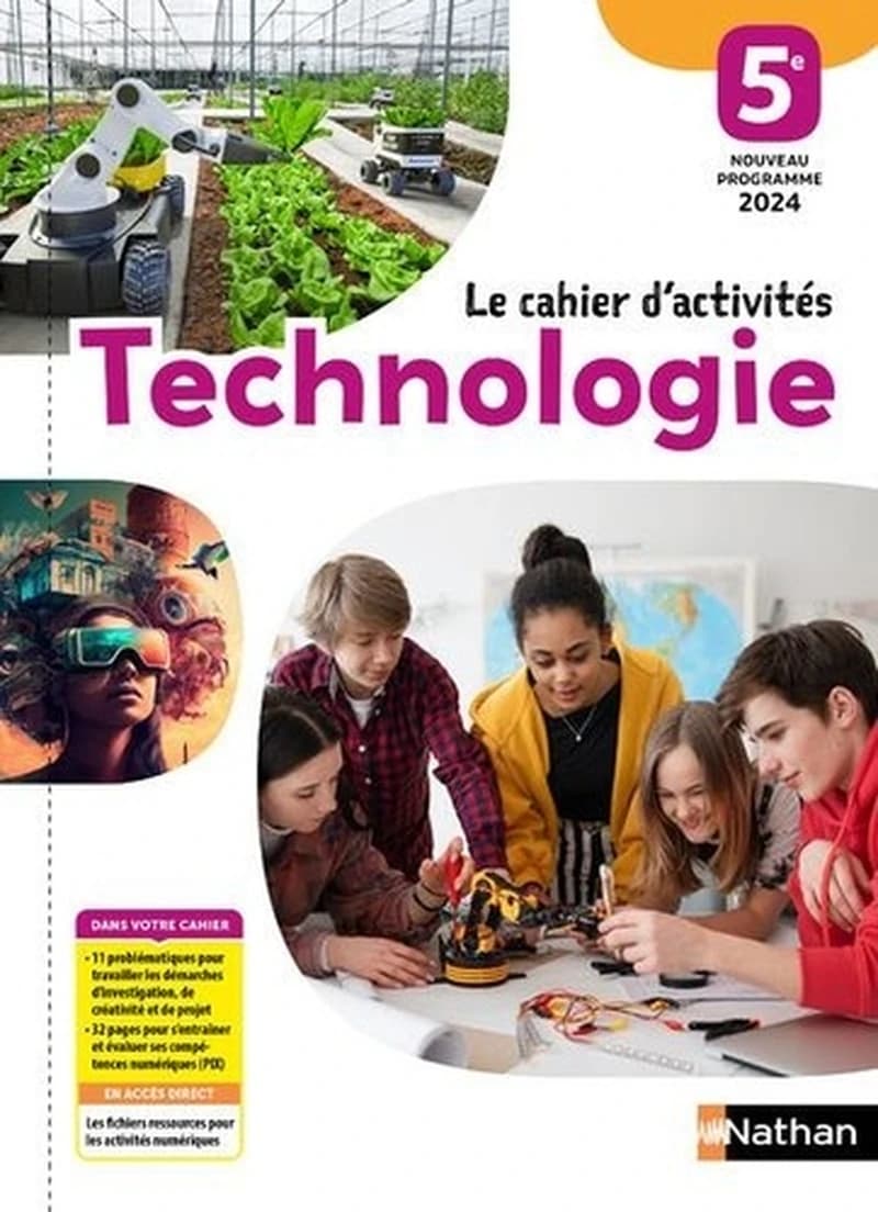 TECHNOLOGIE 5E - 2024 - CAHIER D'ACTIVITES - ELEVE