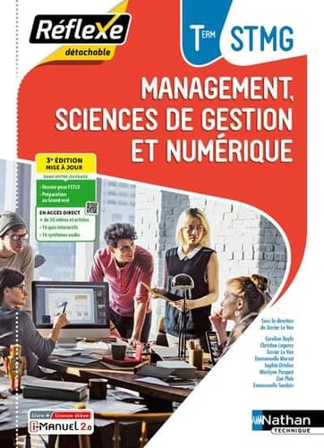 Management, Sciences de gestion et Numérique Tle STMG Pochette Edition 2024