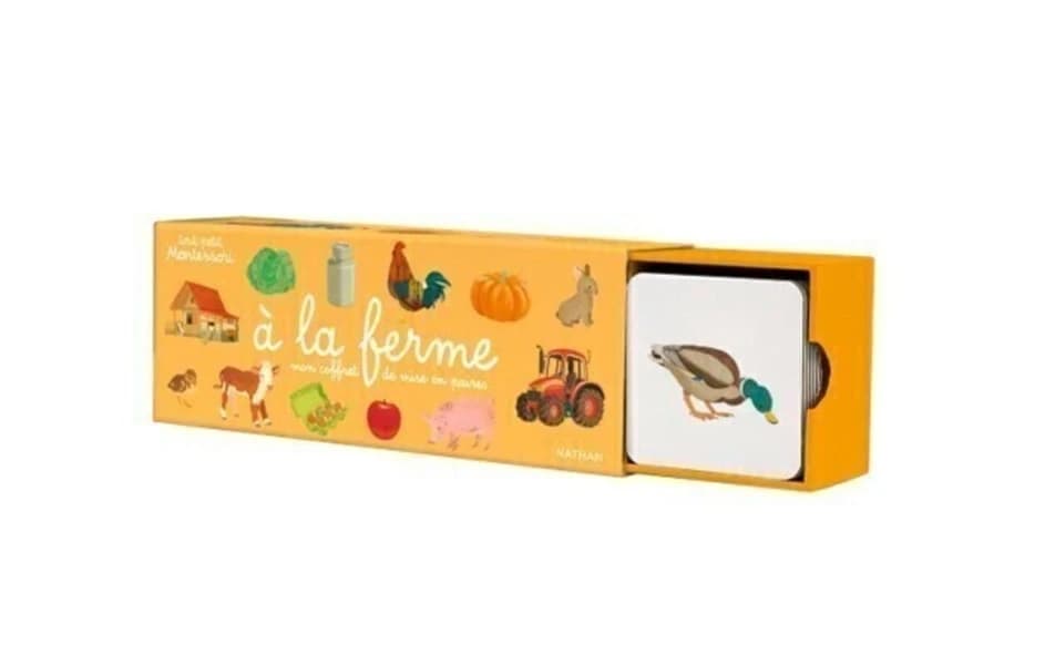 A la ferme : mon coffret de mise en paires : tout-petit Montessori : dès 15 mois : [Image didactique]